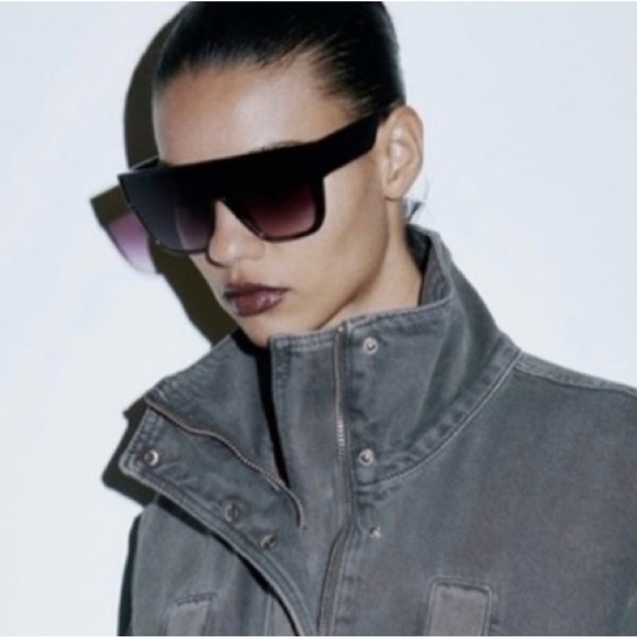 NWOT Oversized denim parka high neck. Size XS - Picture 5 of 12